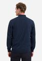 Pullover Half Zip 2 Coloured Melange XXL Regular Fit - Navy
