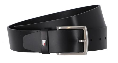 TOMMY HILFIGER Ledergürtel NEW DENTON BELT - Schwarz / 85