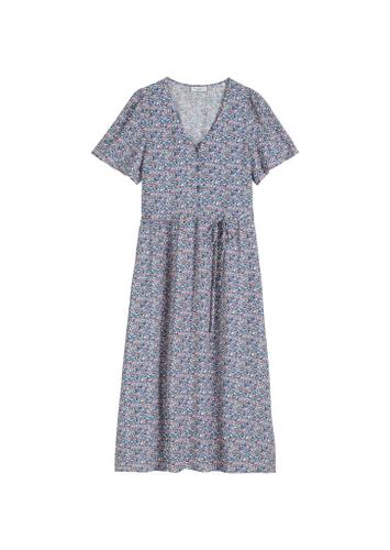 Blümchenkleid regular XS Regular Fit - Medium Blue_multi_05