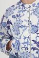 Jacke mit Blumenmuster 42 - Marine Gemustert