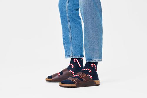 Socken "Candy Cane" - Dunkelblau / 41-46