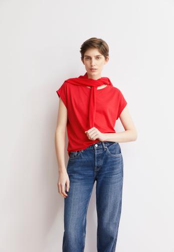 JILAANA T-SHIRT S Regular Fit - Mars Red
