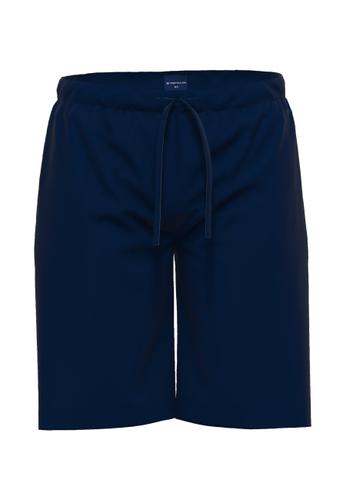 TOM TAILOR Herren Kurze-Hose uni 1er Pack 52 - Blau-dunkel-uni