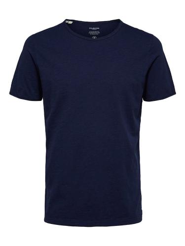 SLHMORGAN SS O-NECK TEE NOOS Blau S