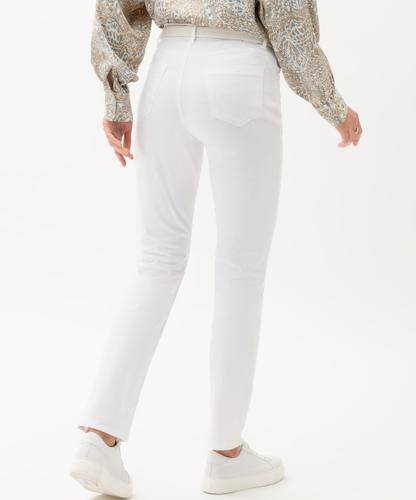 Style Mary 42 Damenjeans, Five-Pocket-Jeans, Einschubtaschen vorn, Aufgesetzte Gesäßtaschen, Zusätzliche Coinpocket, Hochwertiger Reißverschluss, Regular Fit, Gerader Beinverlauf, Normale Leibhöhe, Normale Fußweite - White