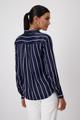 Satinbluse mit Streifen 36 - Deep Ocean Gemustert