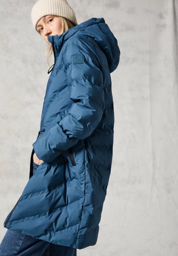 Mantel mit Schweißnähten S - Dull Teal Blue