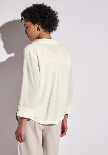 Crinkle-Hemdbluse 36 - Off White