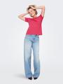 ONLJILL LIFE S/S REG TEE CS JRS S Normal geschnitten - Raspberry