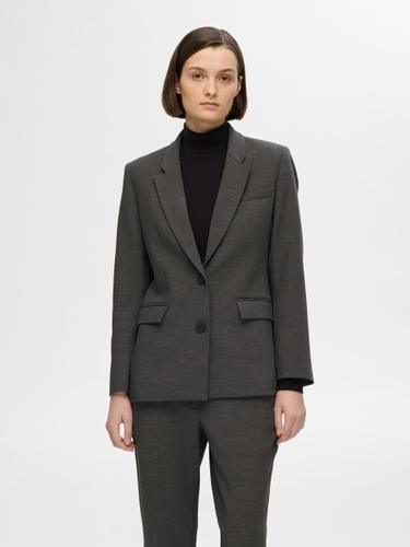 SLFRITA LS CLASSIC BLAZER DGM NOOS 34 Normal geschnitten - Dark Grey Melange