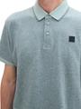 Gemustertes Poloshirt XXL Regular Fit - Mint Blue Grindle