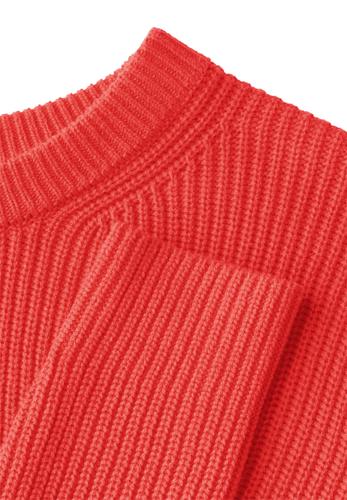 Strukturpullover M - Juicy Orange