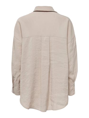 ONLZAZIMA L/S LOOSE SHIRT WVN NOOS M Locker geschnitten - Silver Mink