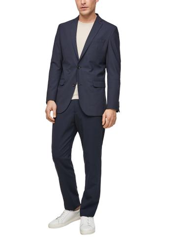 Indoor-Sakko 40 Slim Fit - Blau