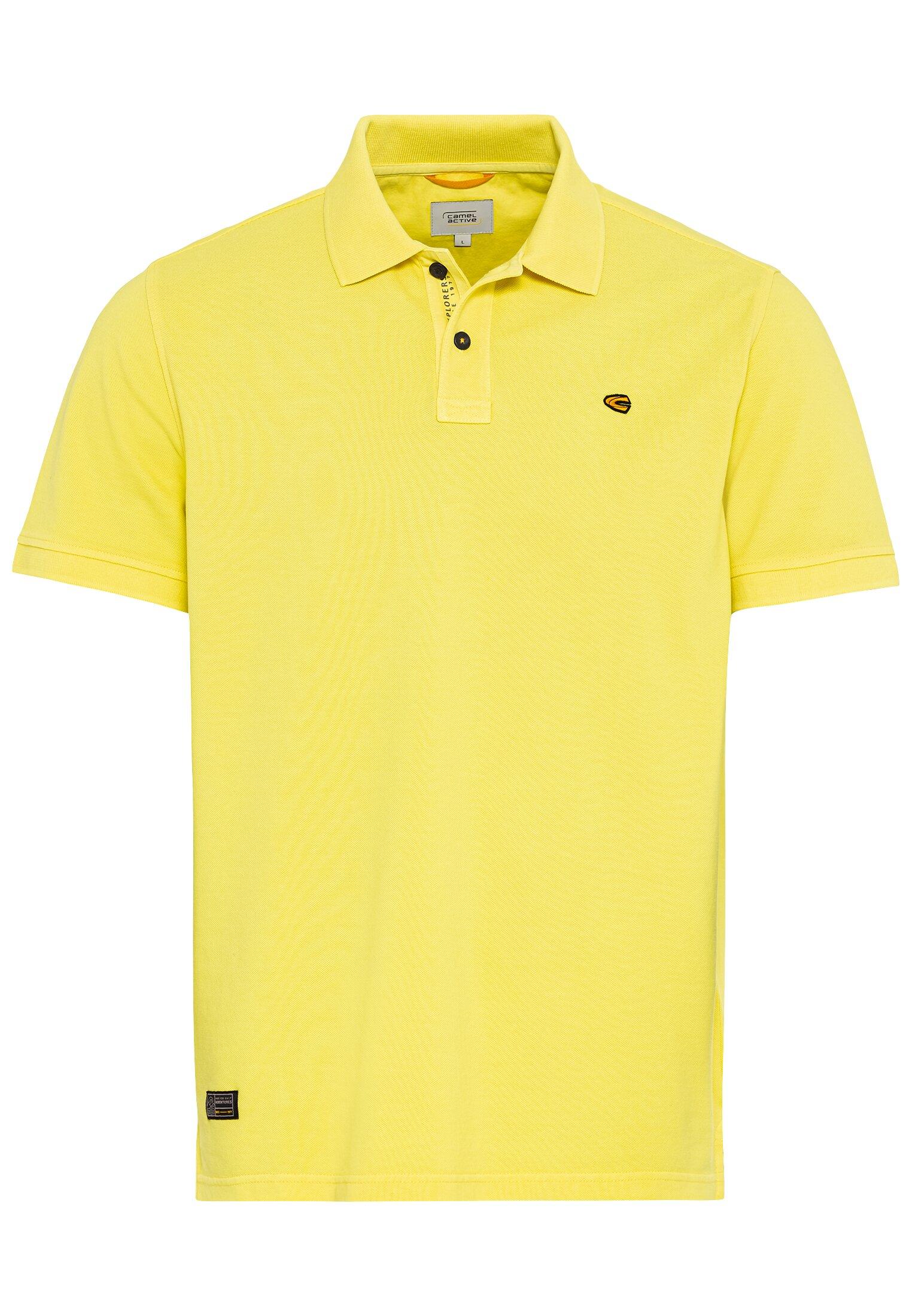Piqué Poloshirt aus zertifiziertem Organic Cotton XL Regular Fit - Lemon Grass