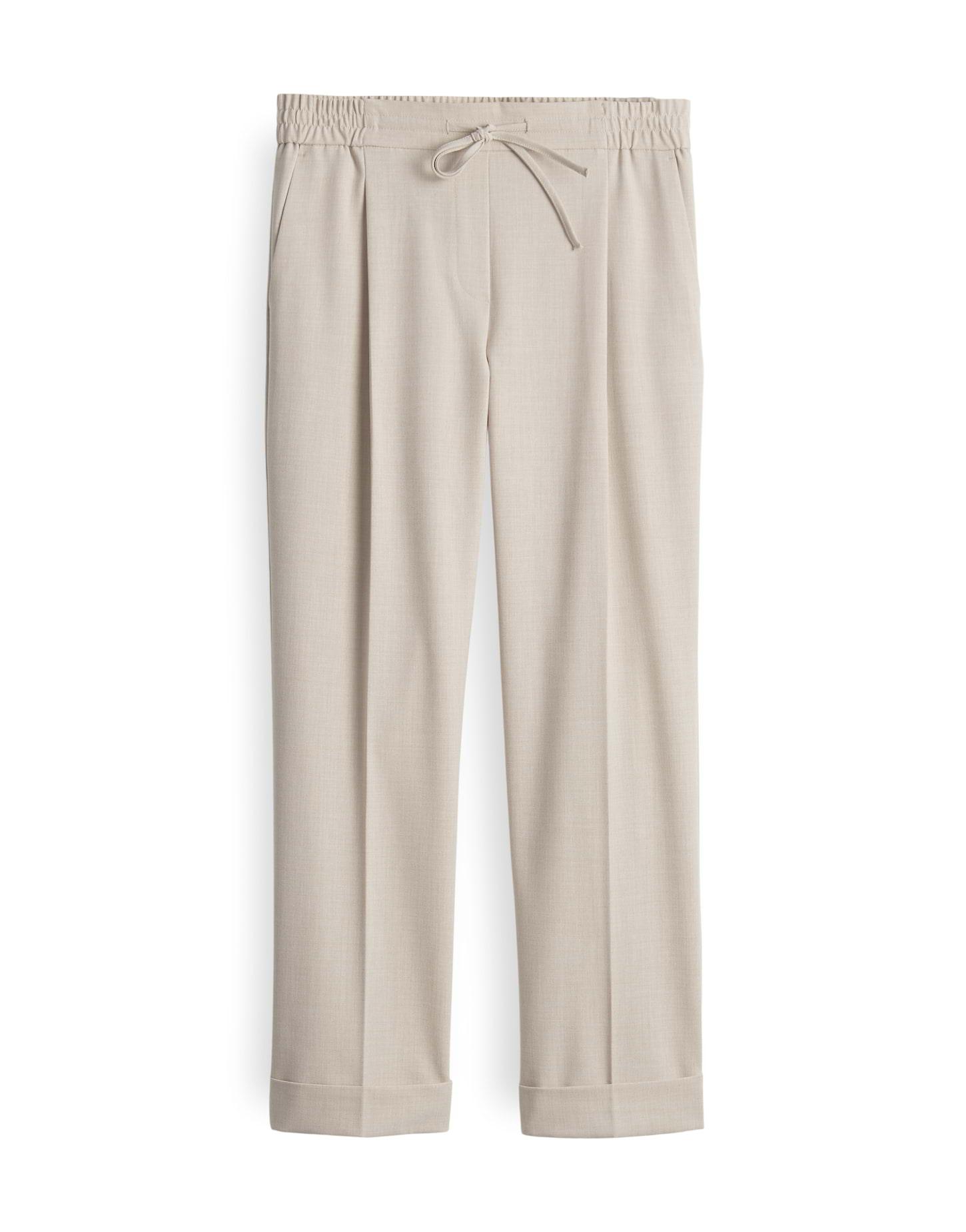 OPUS Bundfaltenhose »Melosa« mit seitlichen Galonstreifen - Beige / 36