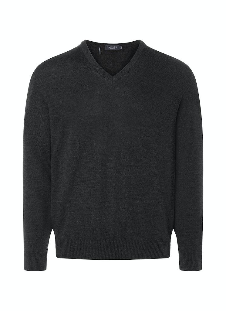 Pullover V-Ausschnitt 1/1 Arm Grau 58