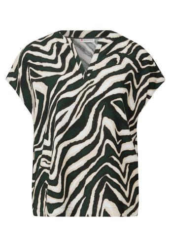 Bluse mit Zebra-Muster 36 - Pine Grove Green