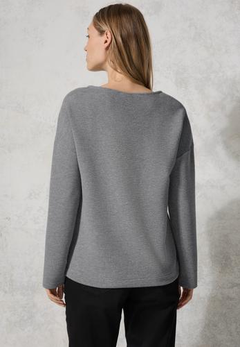 Glitzerndes Ottoman Shirt XL - Platinum Grey Mel.