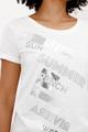 T-Shirt mit Schmuckschrift 36 - Cream