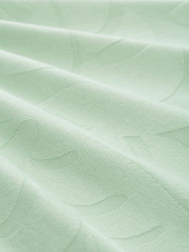 Jacquard T-Shirt mit Muster XXL Relaxed Fit - Fresh Mint Green Jacquard