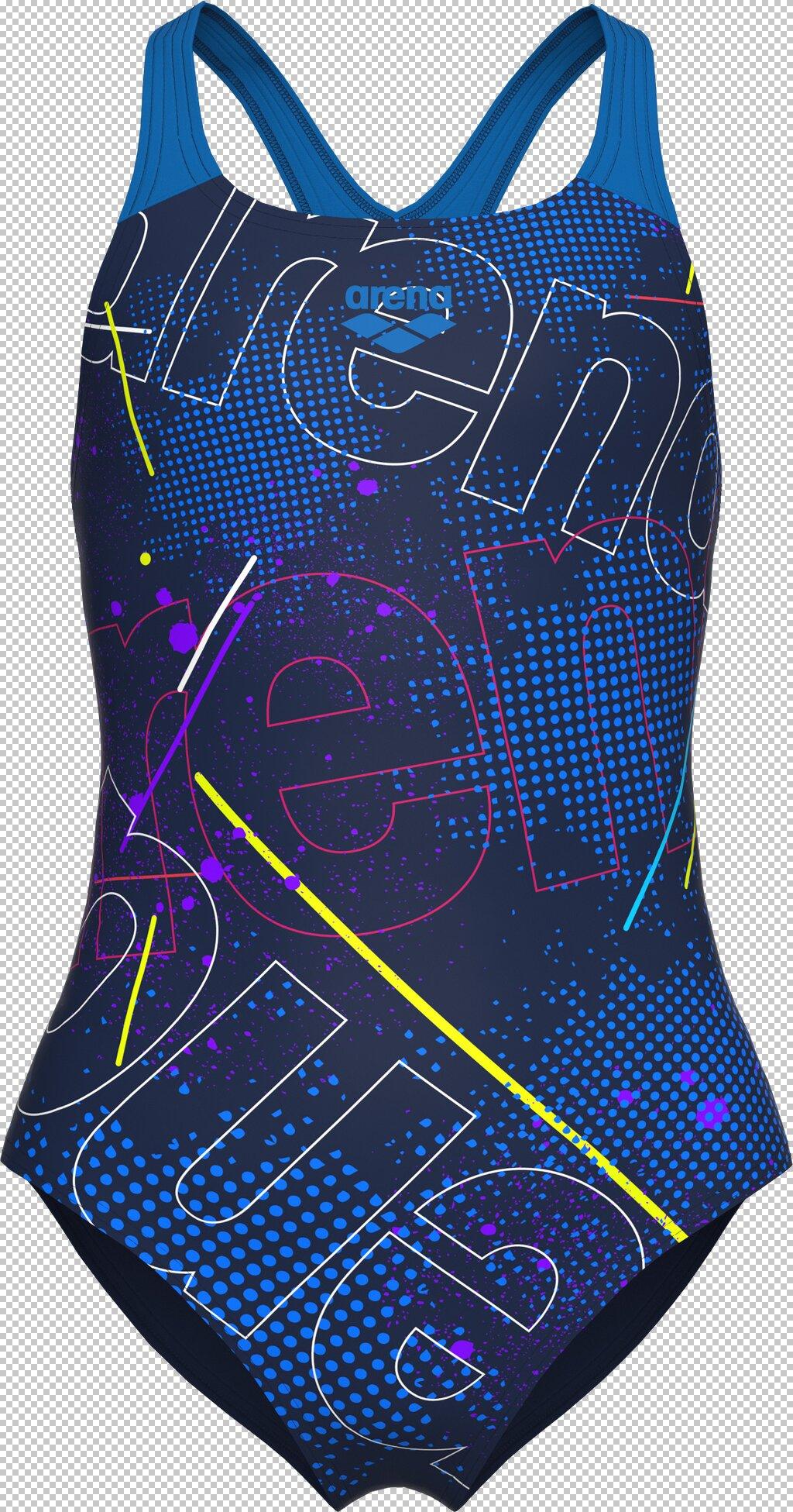 ARENA Kinder Schwimmanzug GIRL'S SWIMSUIT SWIM PRO BACK 140 in Bunt