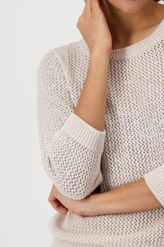 Strickpullover mit Schmuck 36 - Warm Sand