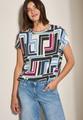 Gemustertes T-Shirt L - Light Alabaster White