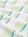 T-Shirt im Streifenmuster XXL Regular Fit - White Lime Multi Color Stripe