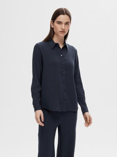 SLFVIVA LS SHIRT NOOS 36 Normal geschnitten - Dark Sapphire