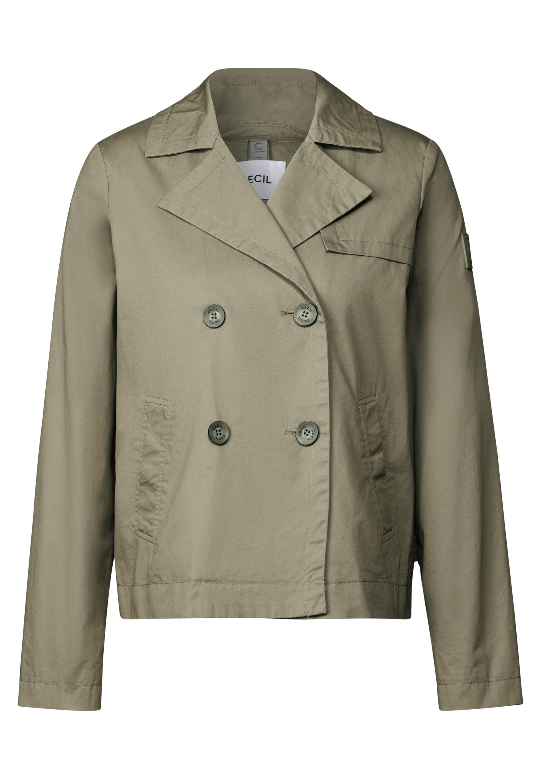 Kurze Trenchcoat L - Smooth Khaki