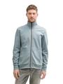 Sweatjacke mit Stehkragen XL Regular Fit - Grey Mint