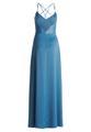 Abendkleid 40 Figurbetont - Shiny Bluestone