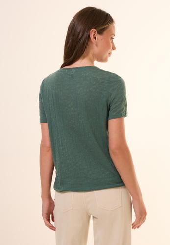 T-Shirt mit Schmucksteinen S - Dark Balmy Khaki