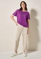 T-Shirt mit grafischem Print M - Magenta Lacquer
