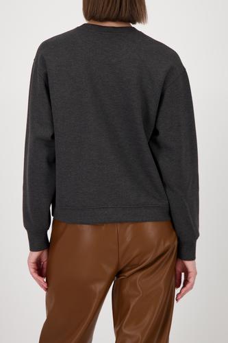 Sweatshirt mit Melange-Optik 38 - Anthra Melange