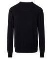 Pullover mit V-Ausschnitt uni 004430 XL Basic Knitwear - Schwarz