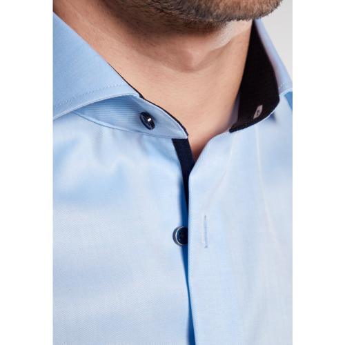 Cover Shirt Twill Langarm 41/Langarm - 65cm MODERN FIT - Hellblau