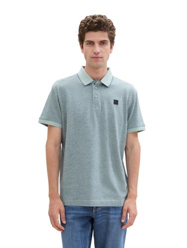 Gemustertes Poloshirt XXL Regular Fit - Mint Blue Grindle