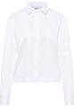 Satin Shirt Bluse Satingewebe Langarm 46/Langarm OVERSIZE FIT - Weiß