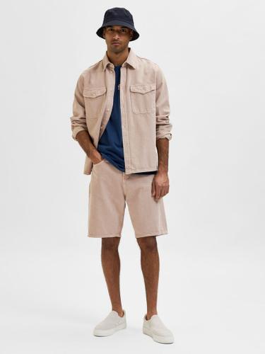 SLHTROY 23601 TENCEL SHORTS U Beige XXL
