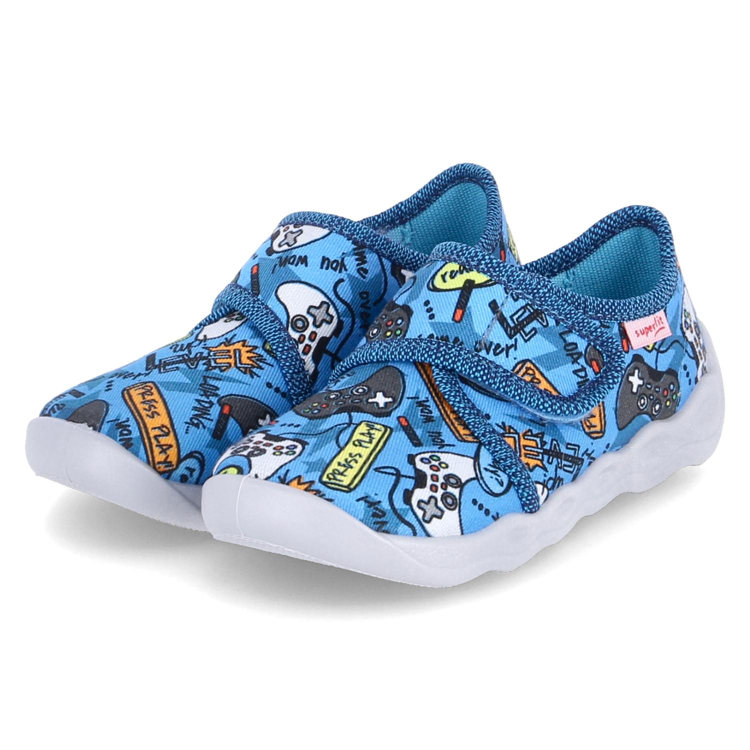 Hausschuh Textil \ BUBBLE Klettschuhe / Slipper FS 2024