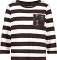 Sweatshirt mit Streifen 42 - Dark Chocolate Ringel
