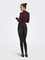 ONLELISA L/S RIB POLO RP KNT XS Normal geschnitten - Winetasting