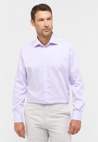 Hemd Satingewebe Langarm 42/Langarm - 65cm MODERN FIT - Lavender