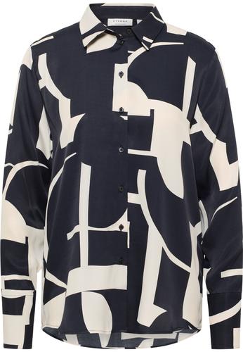 Bluse Viskose Langarm 44/Langarm LOOSE FIT - Schwarz