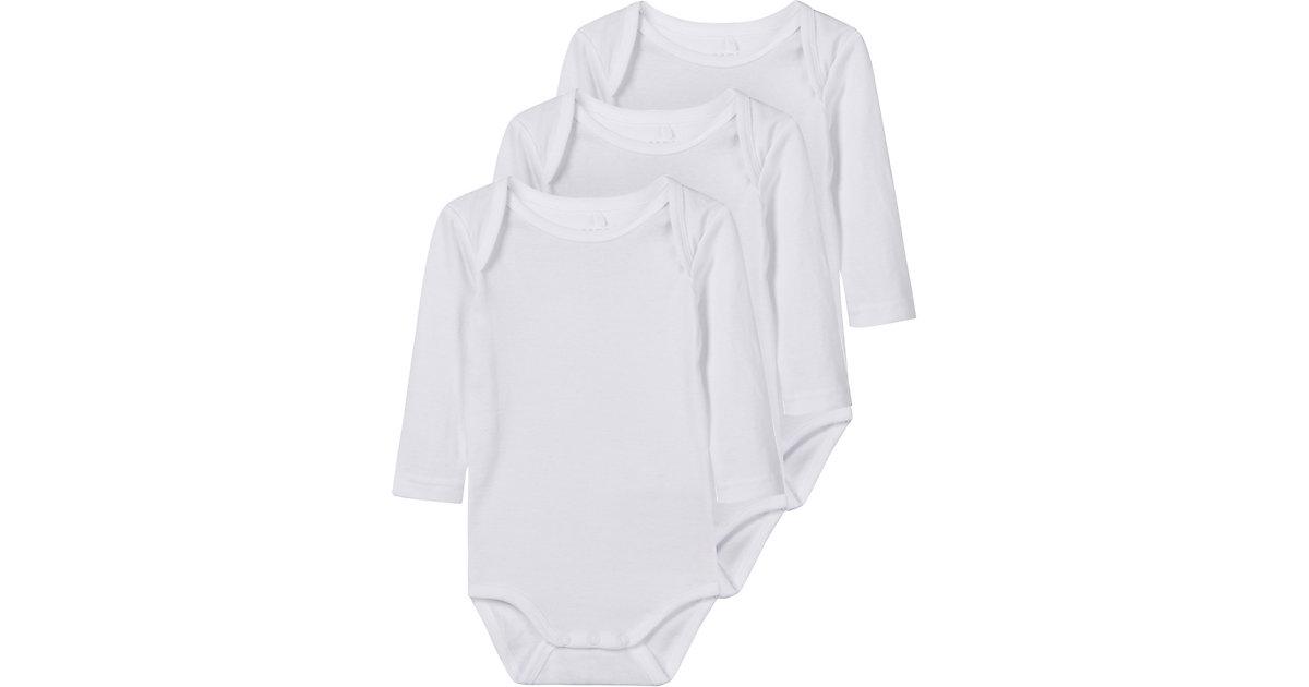 Body NBNBODY 3er Pack, Organic Cotton weiß Gr. 86