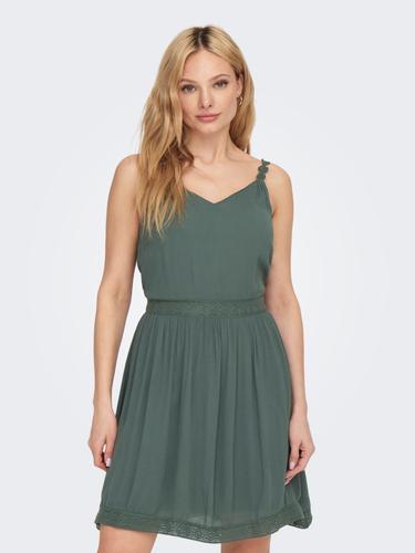 ONLKARMEN ANNE LIFE S/L DRESS WVN NOOS 34 Normal geschnitten - Balsam Green