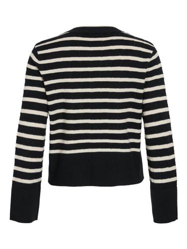 VIMALFINE O-NECK L/S KNIT CARDIGAN XS Normal geschnitten - Black Beauty