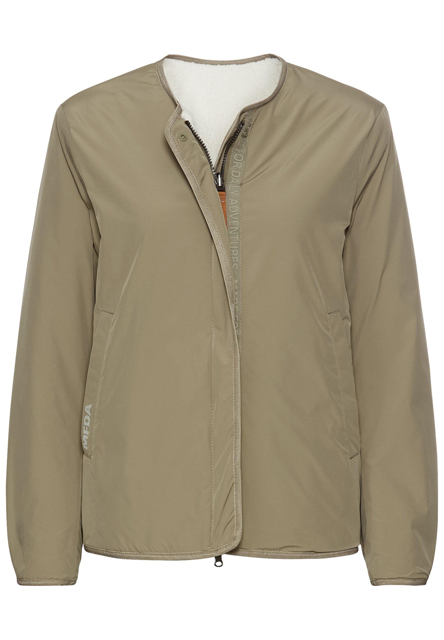 Wendejacke aus recyceltem Polyester 36 Straight Fit - Sage